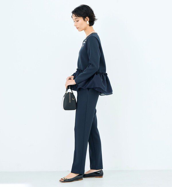 NOLLEY'S sophi「《セットアップ対応》ウォッシャブルダンボールテーパードパンツ」|その他|