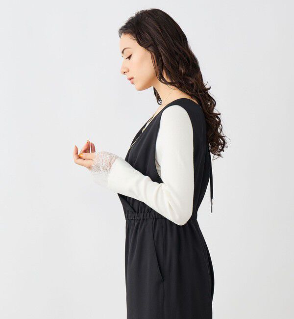 NOLLEY'S sophi「ウォッシャブルバックサテンサロペット」|オールインワン|