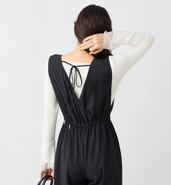 NOLLEY'S sophi「ウォッシャブルバックサテンサロペット」|オールインワン|