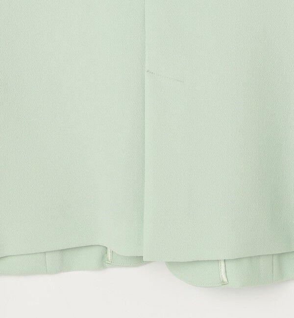 NOLLEY'S sophi「《セットアップ対応》ウォッシャブルバックサテンノーカラージャケット」|ノーカラージャケット|