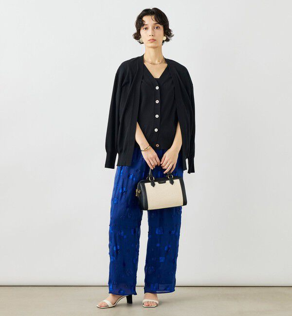 NOLLEY'S「《手洗い可能》ベストドッキングVネックカーディガン」|カーディガン|