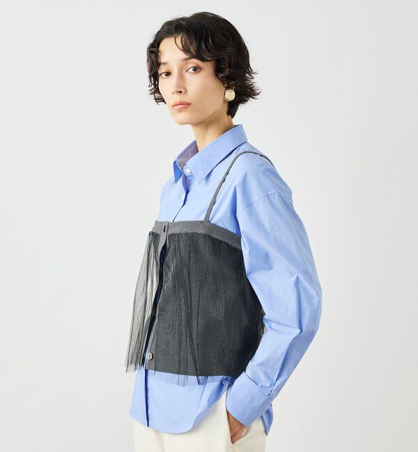 NOLLEY'S「《手洗い可能》チュールリブビスチェ」|キャミソール|