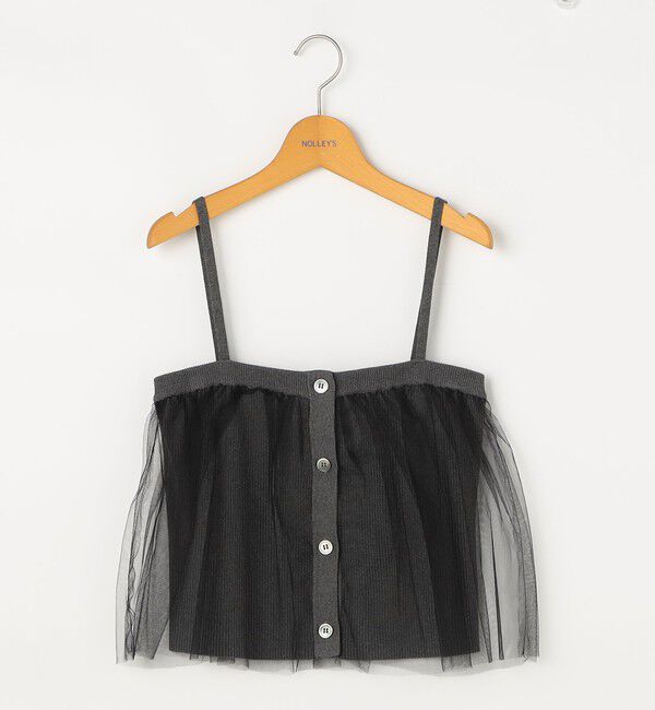 NOLLEY'S「《手洗い可能》チュールリブビスチェ」|キャミソール|