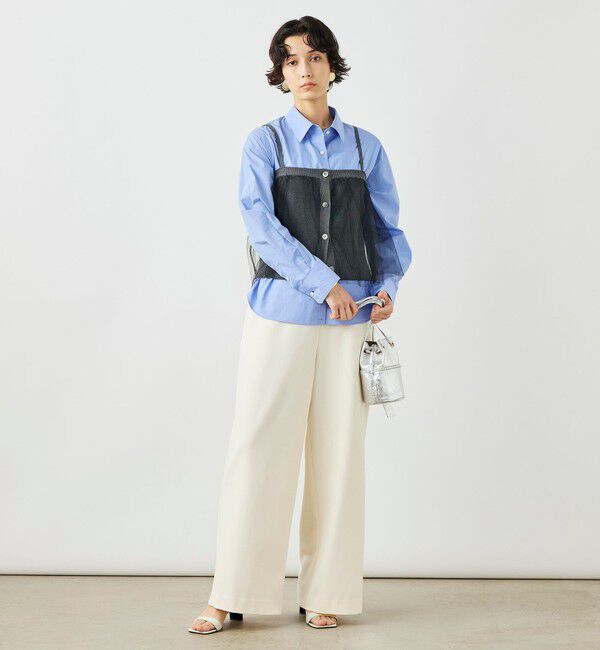 NOLLEY'S「《手洗い可能》チュールリブビスチェ」|キャミソール|