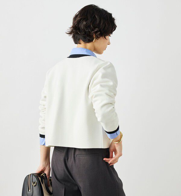 NOLLEY'S「《手洗い可能》ビオグレースミラノリブジャケット」|カーディガン|