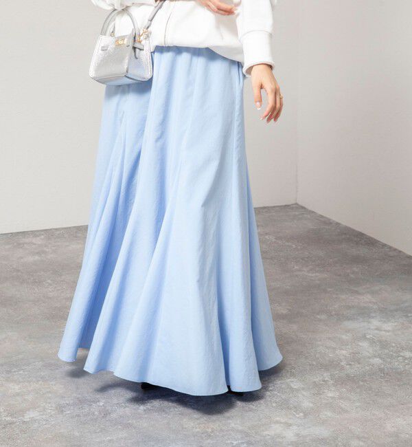 NOLLEY'S「【WEB＆一部店舗限定色アイテム】ウォッシャブルヴィンテージタフタマチ入りマキシスカート」|スカート|