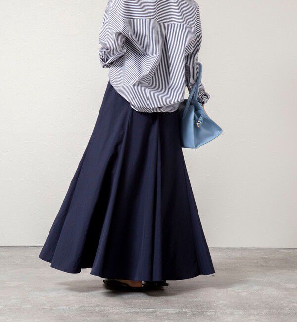 NOLLEY'S「【WEB＆一部店舗限定色アイテム】ウォッシャブルヴィンテージタフタマチ入りマキシスカート」|スカート|