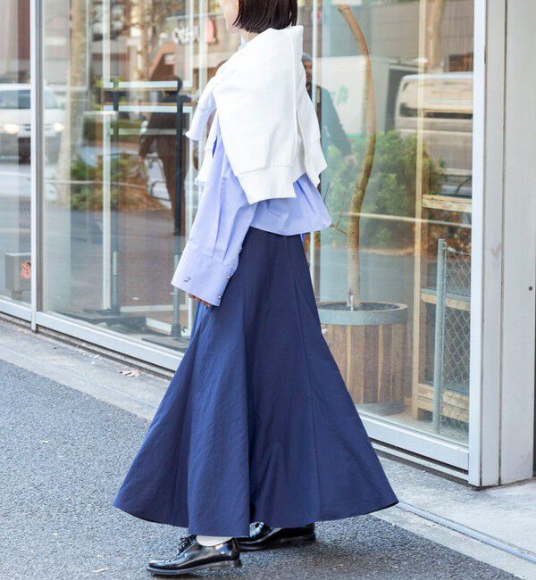 NOLLEY'S「【WEB＆一部店舗限定色アイテム】ウォッシャブルヴィンテージタフタマチ入りマキシスカート」|スカート|