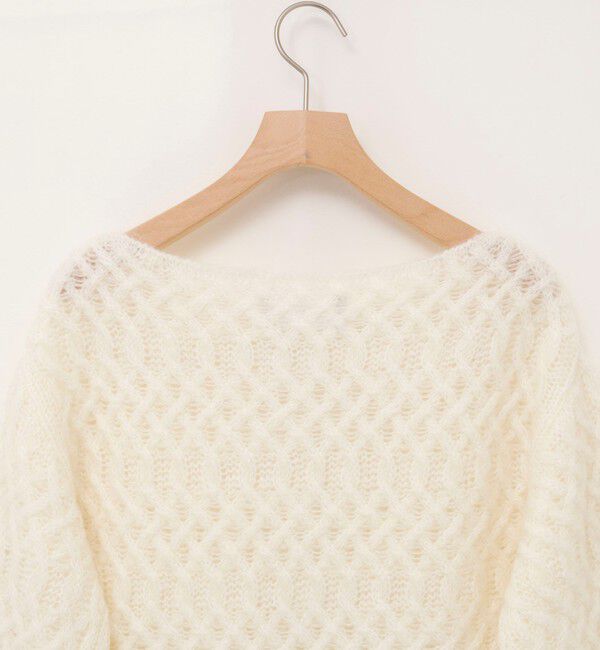 NOLLEY'S sophi「【WALANCE/ワランス】wool mohair cable boatneck top」|ニット・セーター|