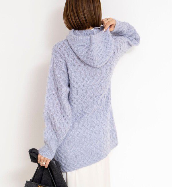NOLLEY'S sophi「【WALANCE/ワランス】wool mohair cable boatneck top」|ニット・セーター|
