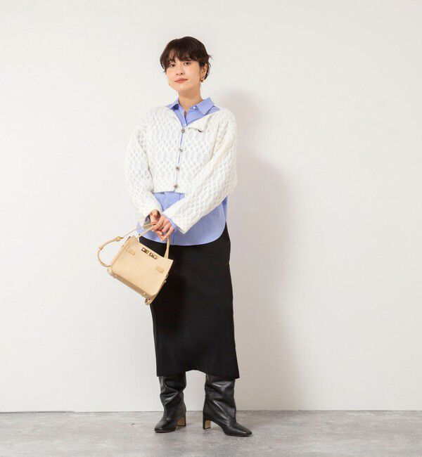 NOLLEY'S sophi「【WALANCE/ワランス】wool mohair cable cropped cardigan」|カーディガン|