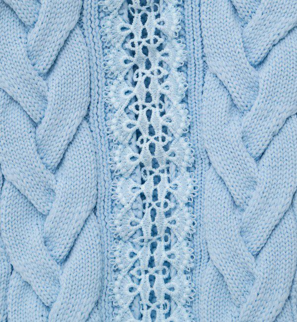 NOLLEY'S「《手洗い可能》ケーブルレースVネックカーディガン」|カーディガン|