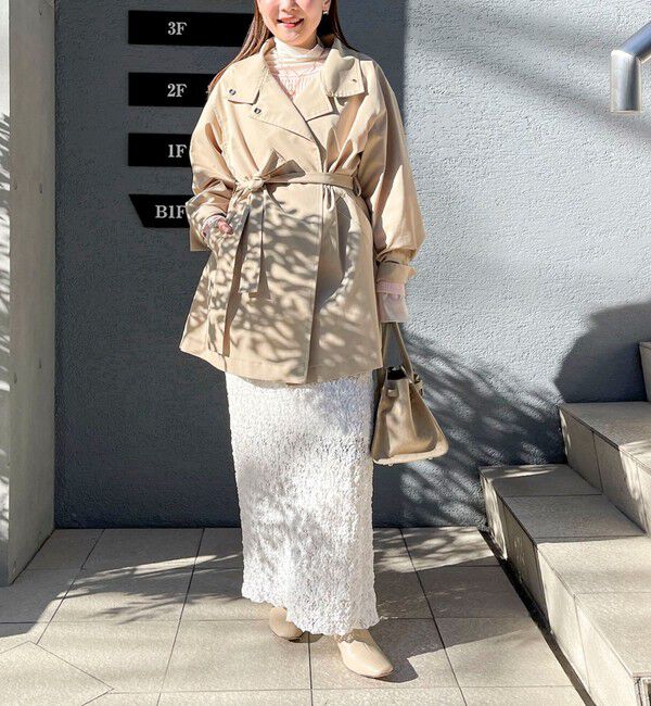 NOLLEY'S sophi「《セットアップ対応》ウォッシャブルストレッチレースタイトスカート」|タイト|