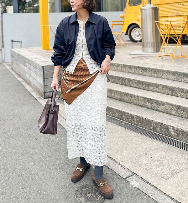 NOLLEY'S sophi「《セットアップ対応》ウォッシャブルストレッチレースタイトスカート」|タイト|