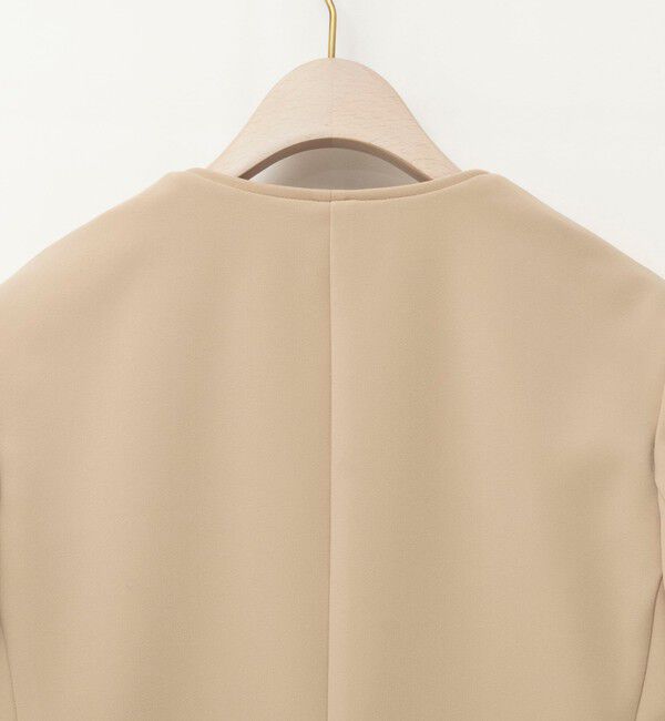 NOLLEY'S sophi「《セットアップ対応》ウォッシャブルWクロス2WAYストレッチジャケット」|ノーカラージャケット|