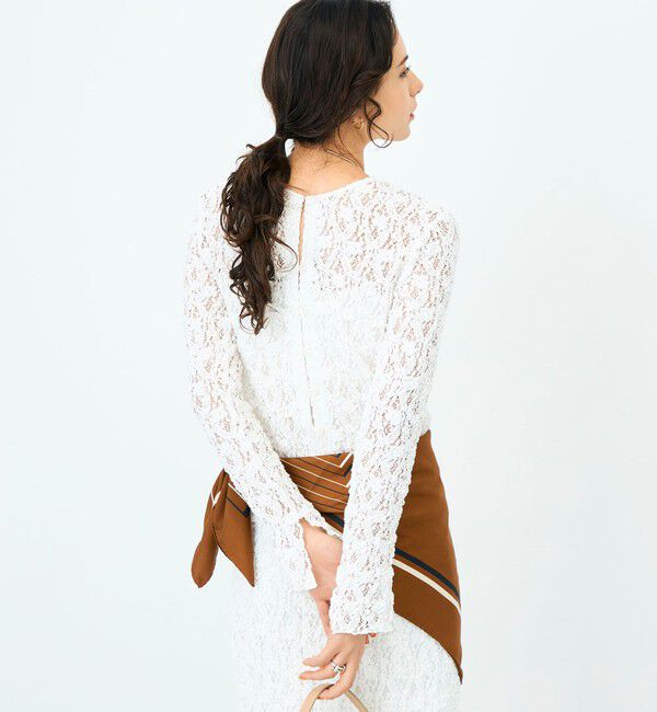 NOLLEY'S sophi「ウォッシャブルストレッチレース両前カーディガン」|カーディガン|
