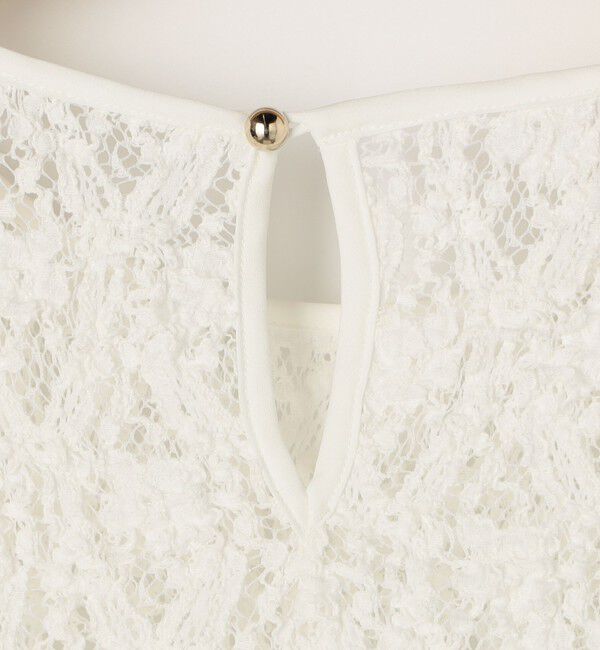 NOLLEY'S sophi「《セットアップ対応》ウォッシャブルストレッチレースペプラムプルオーバー」|シャツ・ブラウス|