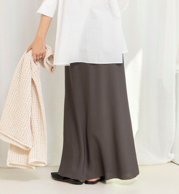 NOLLEY'S「ウォッシャブルセルロースバイヤススカート」|スカート|