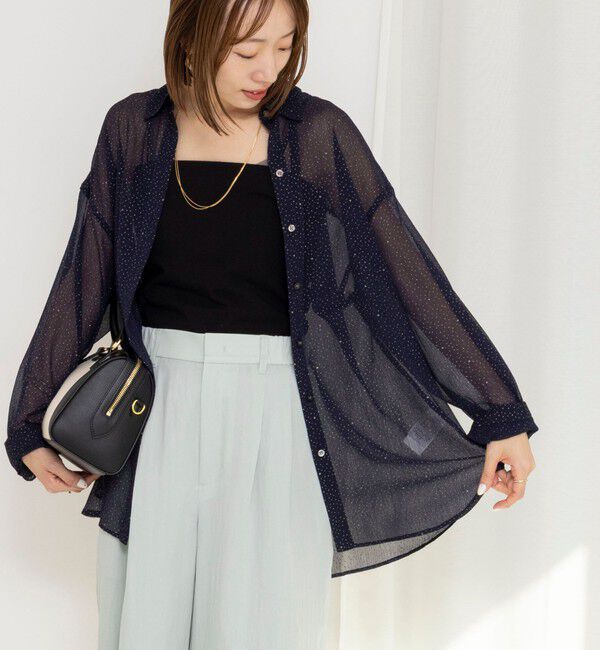 NOLLEY'S「45th limited edition MY STANDARD【WEB＆一部店舗限定】グリッターシャツ」|シャツ・ブラウス|