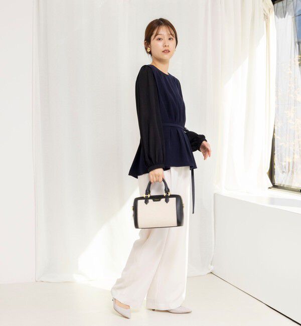 NOLLEY'S「《セットアップ対応》ウォッシャブルダブルクロスブラウス」|シャツ・ブラウス|