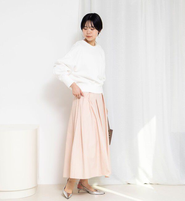 NOLLEY'S sophi「ウォッシャブルタフタタックフレアロングスカート」|スカート|