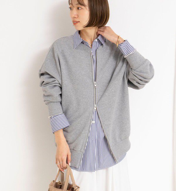 NOLLEY'S「ウォッシャブル2WAYロングジップスウェット」|スウェット・ジャージ|