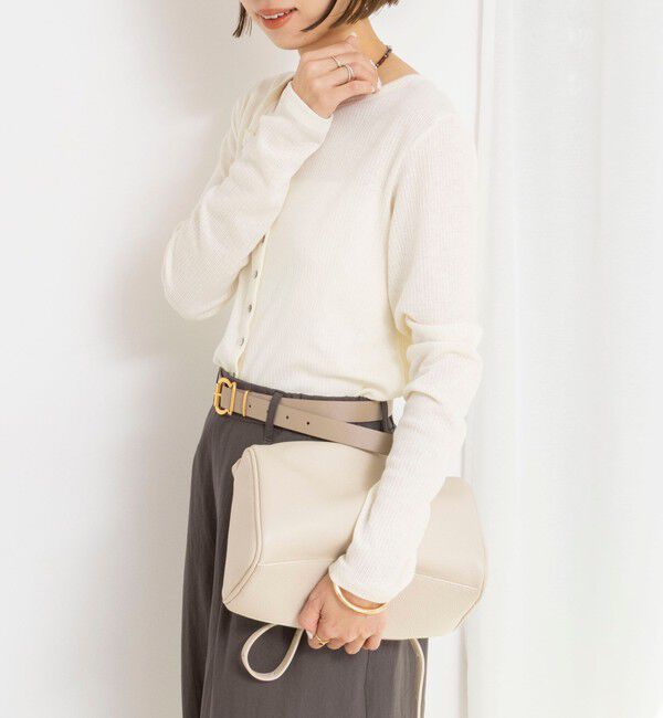 NOLLEY'S「ウォッシャブルナチュラルテレコ2WAYカーデ」|カーディガン|