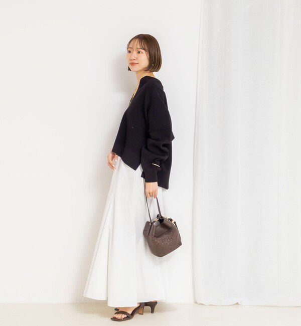 NOLLEY'S「《手洗い可能》《アンサンブル対応》スウェットライクニットプルオーバー」|ニット・セーター|