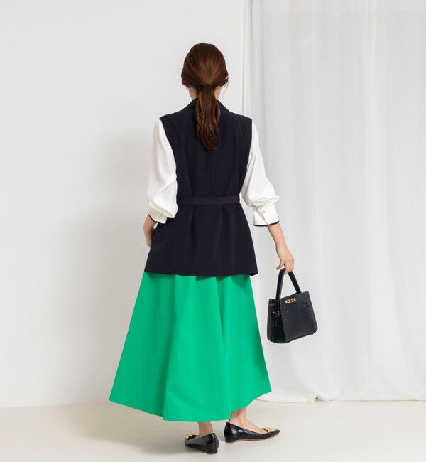 NOLLEY'S「ウォッシャブルフレアマキシスカート」|フレア|