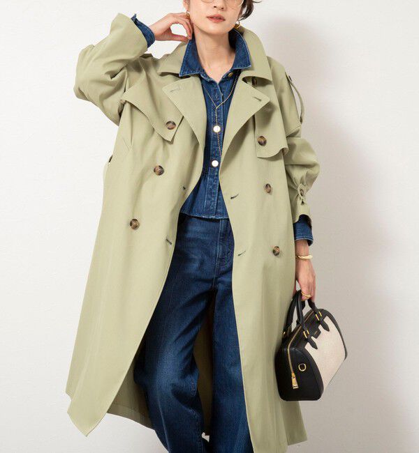 NOLLEY'S「NMPウォッシャブルロングトレンチコート」|トレンチコート|
