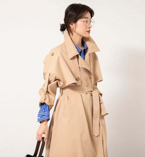 NOLLEY'S「NMPウォッシャブルロングトレンチコート」|トレンチコート|
