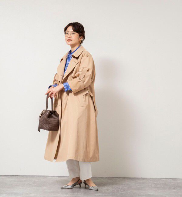 NOLLEY'S「NMPウォッシャブルロングトレンチコート」|トレンチコート|