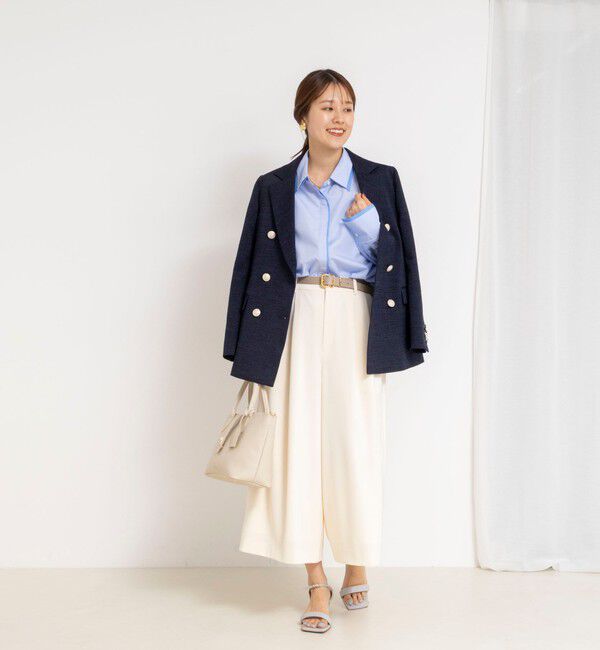 NOLLEY'S「ウォッシャブルクロップドワイドツイルパンツ」|その他|