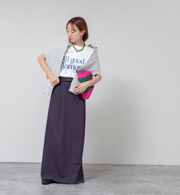 MAQWEL「【MAQWEL/マクウェル】ウォッシャブルAgfT T-SHIRT」|Tシャツ・カットソー|