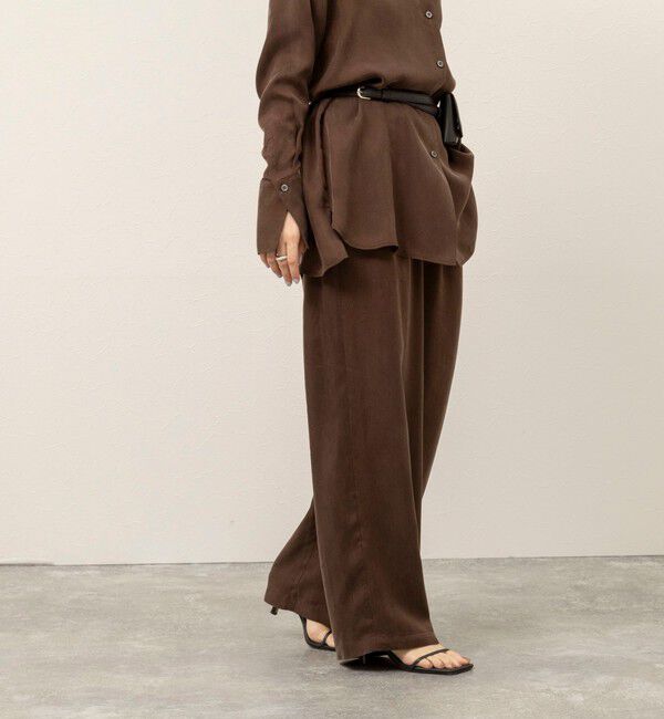 MAQWEL「《セットアップ対応》【MAQWEL/マクウェル】ウォッシャブルサテンパンツ」|その他|