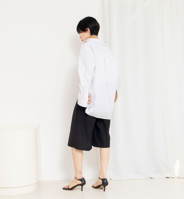 Rie Miller「ウォッシャブルレギュラーカラー2WAYシャツ」|シャツ・ブラウス|