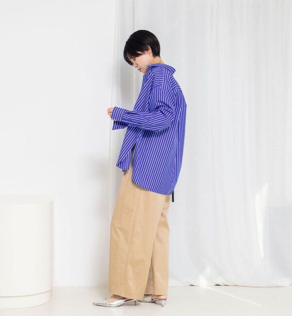 Rie Miller「ウォッシャブルレギュラーカラー2WAYシャツ」|シャツ・ブラウス|