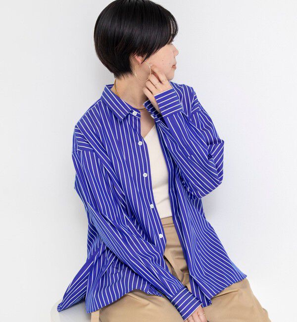 Rie Miller「ウォッシャブルレギュラーカラー2WAYシャツ」|シャツ・ブラウス|
