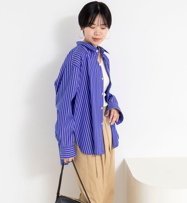 Rie Miller「ウォッシャブルレギュラーカラー2WAYシャツ」|シャツ・ブラウス|