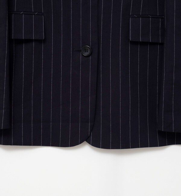 NOLLEY'S「【WEB＆一部店舗限定色アイテム】ウォッシャブルストライプオーバージャケット」|テーラードジャケット|