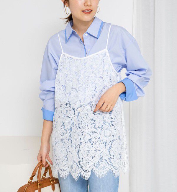 NOLLEY'S「ウォッシャブルレースビスチェ」|キャミソール|