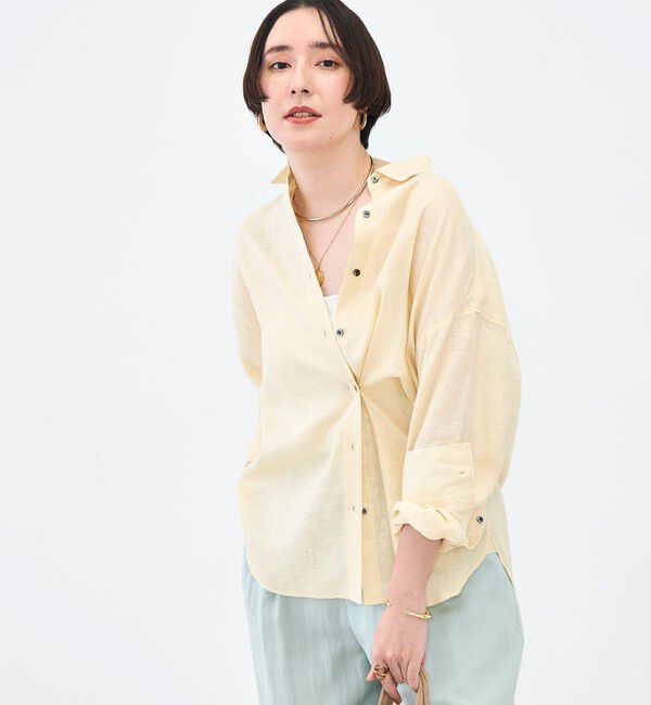 NOLLEY'S「MY STANDARD マルチWAYリネンシャツ」|シャツ・ブラウス|