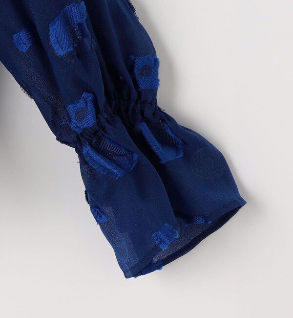 NOLLEY'S「《セットアップ対応》【KIRYU】MIXウォッシャブルフラワー柄ジャガードブラウス」|シャツ・ブラウス|