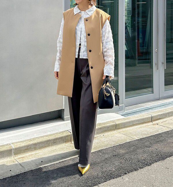 NOLLEY'S「【KIRYU】ウォッシャブル花柄ジャガードシャツ」|シャツ・ブラウス|