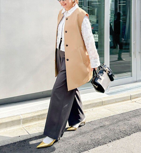 NOLLEY'S「【KIRYU】ウォッシャブル花柄ジャガードシャツ」|シャツ・ブラウス|