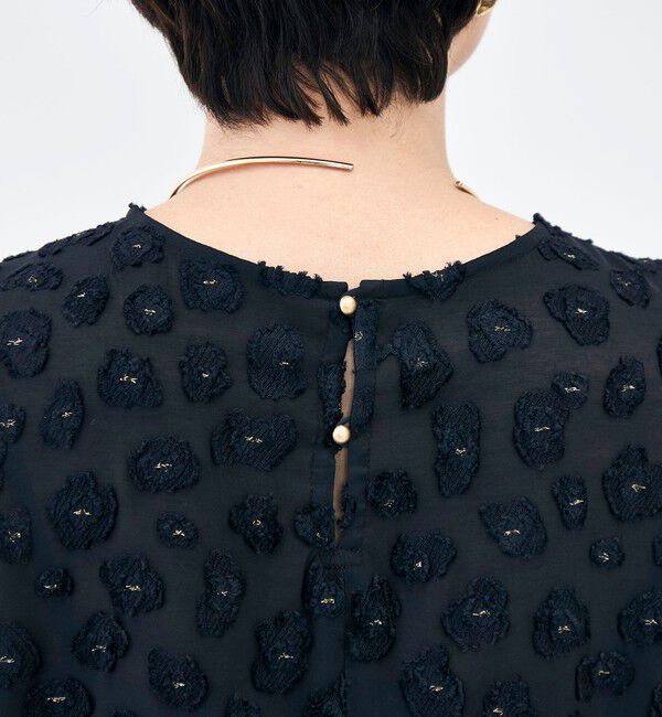 NOLLEY'S「【KIRYU】ウォッシャブル花柄ジャガードブラウス」|シャツ・ブラウス|