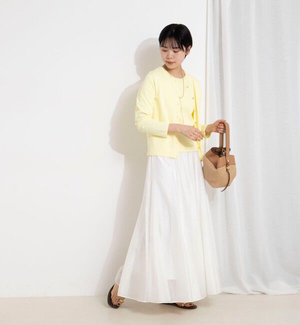 NOLLEY'S sophi「《アンサンブル対応》 《手洗い可能》マルチファンクションクルーネックカーディガン」|カーディガン|