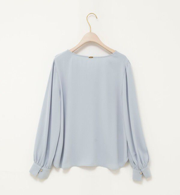 NOLLEY'S sophi「ウォッシャブルサテンアシンメトリーラッフルブラウス」|シャツ・ブラウス|