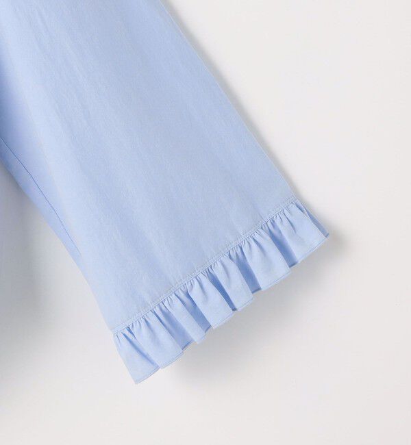 NOLLEY'S sophi「ウォッシャブルORGANICコットンフリルシャツブラウス」|シャツ・ブラウス|