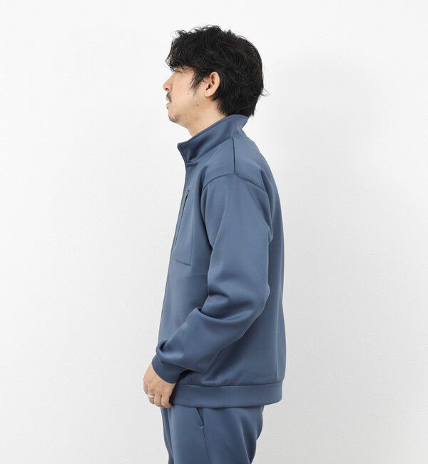 NOLLEY'S goodman「《セットアップ対応》ダブルニットZIPスタンドカラー 26SS」|ブルゾン・スタジャン|